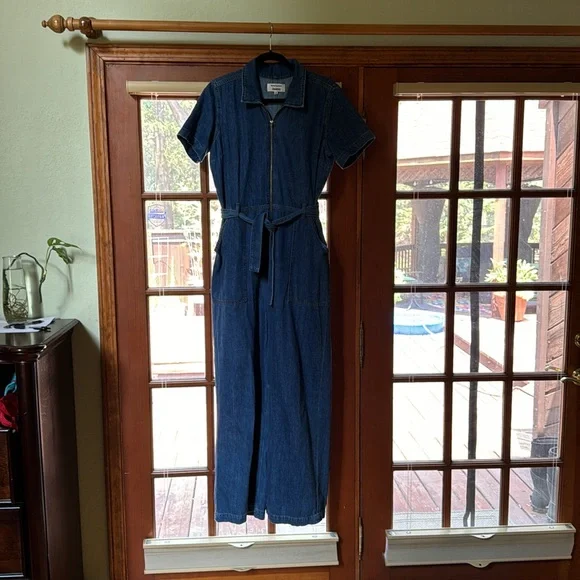 Size 12 Denim Reformation Jumpsuit - Picture 3 of 3